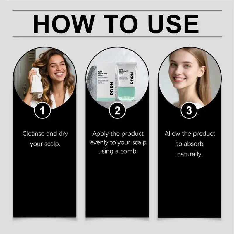 Pdrn Reedle Shot Brush Hair Serum Nourishing Strengthening Hair Care Essence Improve Scalp Environment for Daily Scalp Care