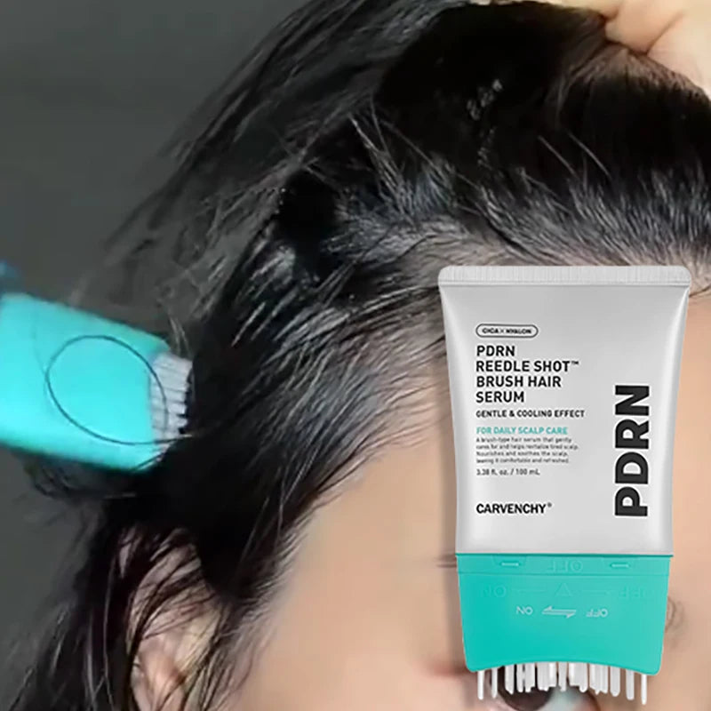 Pdrn Reedle Shot Brush Hair Serum Nourishing Strengthening Hair Care Essence Improve Scalp Environment for Daily Scalp Care