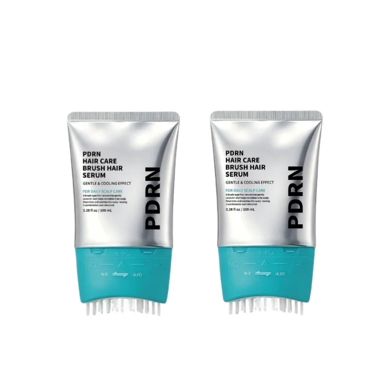 PDRN Reedle Shot Brush Hair Serum Cooling Scalp Serum Comb‑Tip Nourish Soothe Scalp Care Essence 100Ml